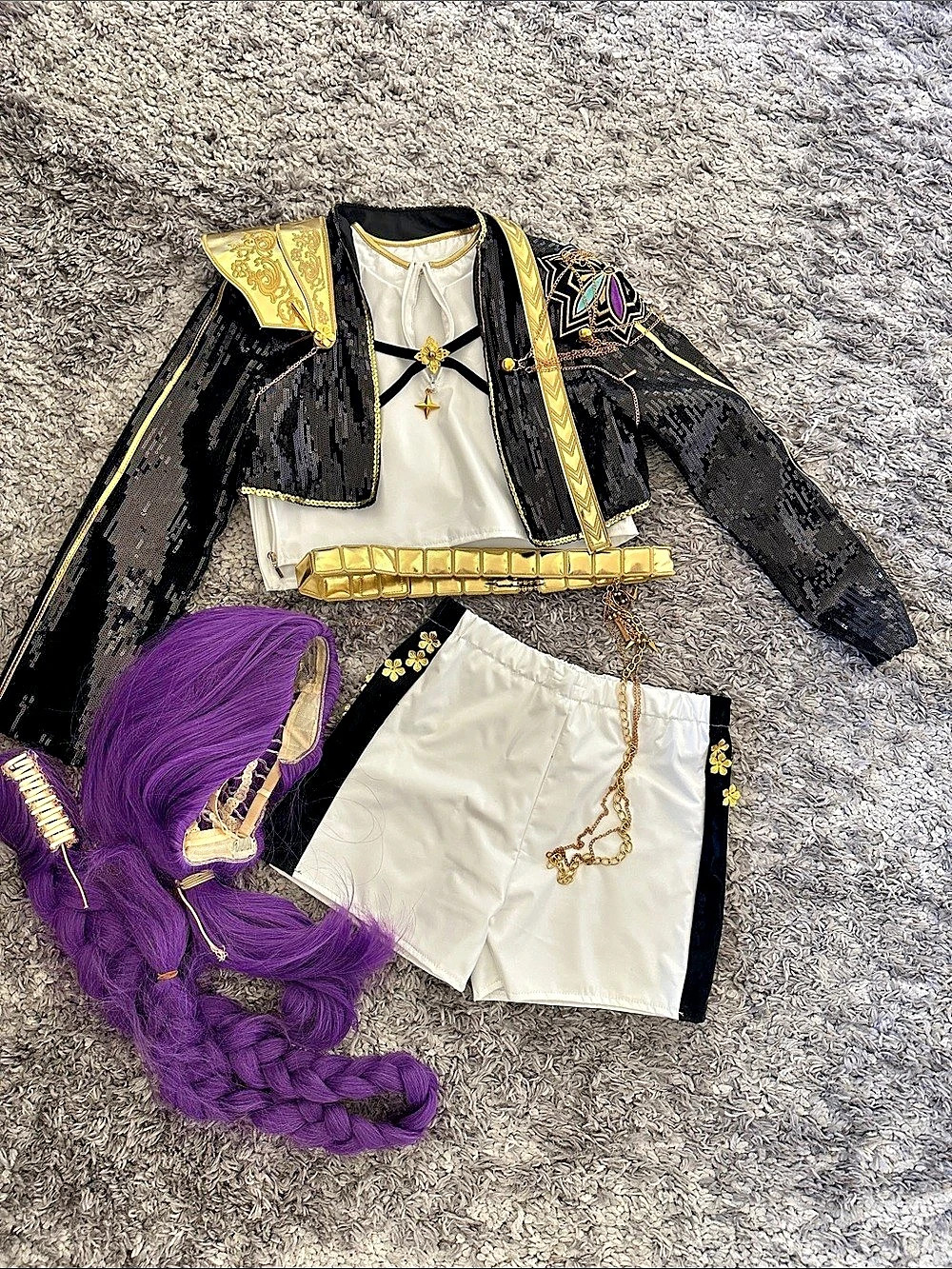 Huntrixx Demon Hunter Costume Set Black & White